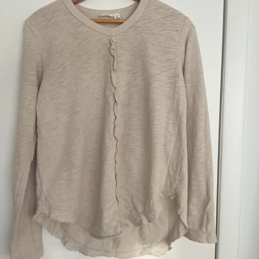 Long Sleeve TShirt with Ruffle by Wilt Size SMALL